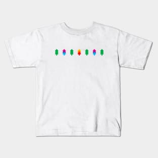 Green and colorful fir trees design Kids T-Shirt